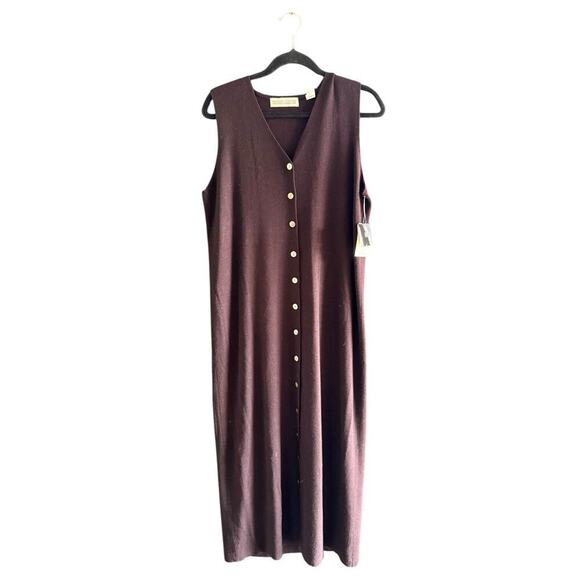 NWT Valerie Stevens 100% Merion Wool Button Front Dress & Shirt Suit Size M - Picture 2 of 8